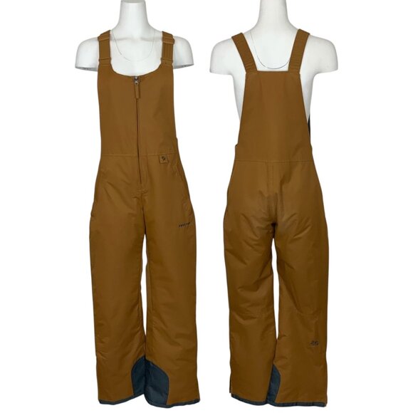 Arctix Women's Essential Insulated Bib Overalls S Brown Snowsuit Snowshoe Winter - Picture 1 of 15